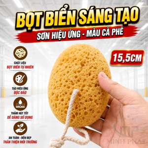 Bọt Biển Sáng Tạo Sơn Hiệu Ứng 15,5cm Minh Phát - Màu Cà Phê