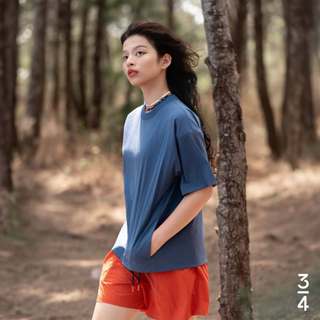 3PhầnTư - Áo Thun Tự Do Outdoor Trekking Có Túi và Rã Lưng Thoáng Vải Dệt Thoi Co Giãn Polyamide/Spandex - TTSM25024
