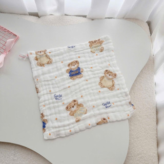 [ Set 5_B1] Khăn Xô Sữa cho bé 6 lớp, khăn nhăn mềm mại nhiều họa tiết dễ thương