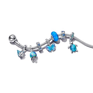 Charm Pandora Moments Opal Màu Xanh Dương - Opalescent Ocean Deep Blue Charm
