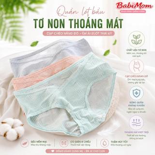 Quần Lót Bầu & Sau Sinh Tơ Non Cao Cấp – Cạp Chéo Tránh Vết Mổ – Đũng Kháng Khuẩn – Không Cọ Xát