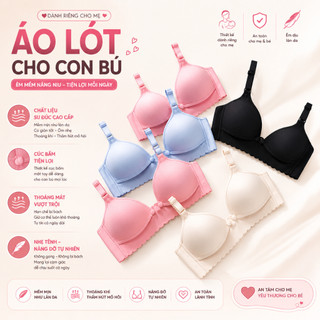 Áo Lót SU NON KHÔNG GỌNG (Tặng Kèm khuy Nới ) Bầu và Cho Con Bú Nâng Ngực tự nhiên, Thoáng  Mát 185