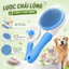 Lược Chải Lông Chó Mèo Tự Làm Sạch 1 Nút Bấm - Bàn Chải Gỡ Rối Lông Rụng Cho Thú Cưng