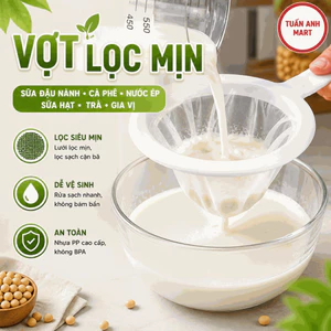 Combo 3 cái Vợt lọc sữa đậu nành, cà phê, nước ép hoa quả, sữa hạt, trà, gia vị tiện dụng, lưới lọc mịn