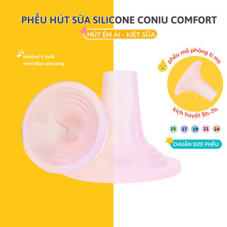 Phễu Hút Sữa Silicon Coniu Comfort Hút Êm Ái, Mềm Mại Kích Sữa Hiệu Quả