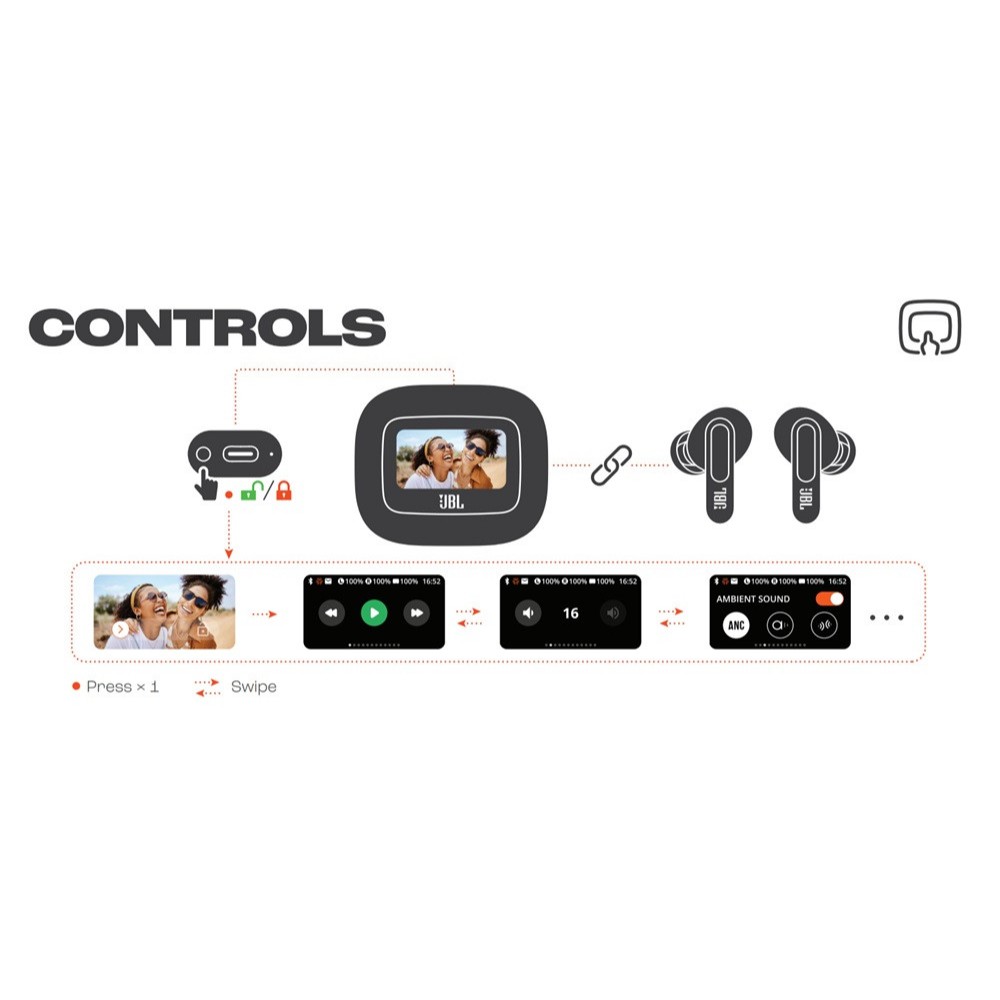 NewSeal Tai nghe JBL Live Beam 3 (Bluetooth 5.3 | Pin 12h | IP55 | Chống ồn ANC | LDAC | JBL Spatial | Màn hình LED) | BigBuy360 - bigbuy360.vn
