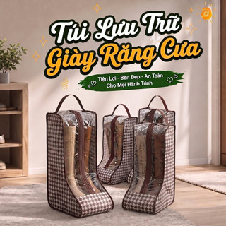 Túi đựng giày boot HomieTech chống thấm nước có quai xách, túi bảo quản giày boot chống ẩm mốc, bụi bẩn, côn trùng