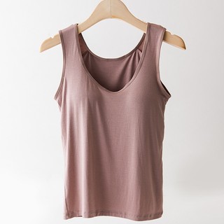 [XẢ KHO GIÁ SỐC]  Áo ba lỗ nữ có đệm ngực nâng đỡ, chất vải Viscose (gỗ tự nhiên) mềm mại thoáng mát  mã VAA0094