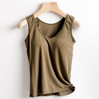 [XẢ KHO GIÁ SỐC]  Áo ba lỗ nữ có đệm ngực nâng đỡ, chất vải Viscose (gỗ tự nhiên) mềm mại thoáng mát  mã VAA0094