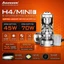 Bi cầu mini h4 aozoom đỉnh cao bi led 75w siêu khủng lắp đặt như zin cho xe máy và ôt bảo hành 3 năm