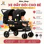 Xe Đẩy Đôi Cho Bé BLUBABY ( Có Thể Gấp Gọn Được Nằm Ngồi Nhiều Tư Thế )Sẵn Hàng