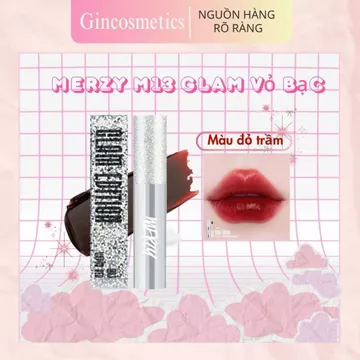 Son Kem Lì Merzy M13 GLam Vỏ Bạc Mịn Mướt The Mellow Tint Chính Hãng 4g