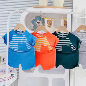 Đồ Bộ Bé Trai Cộc Tay 5 - 15kg Mặc Rộng Rãi, Hình In Đẹp Rõ Nét, Vải Thun Lạnh Mềm Co Giãn Tốt -C01
