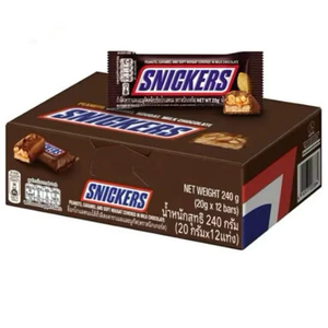 Lẻ Thanh Chocolate Snickers Miniatures Bar 20g Nhân Hạt Đậu Phộng Caramel