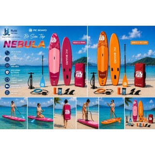 NEBULA PINK - PIC BOARD - Thuyền SUP / Ván chèo đứng bơm hơi