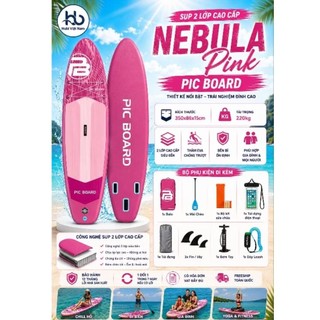 NEBULA PINK - PIC BOARD - Thuyền SUP / Ván chèo đứng bơm hơi