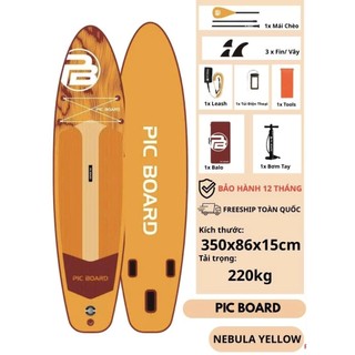 NEBULA YELLOW - PIC BOARD - Thuyền SUP / Ván chèo đứng bơm hơi