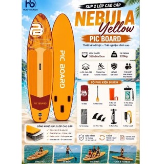 NEBULA YELLOW - PIC BOARD - Thuyền SUP / Ván chèo đứng bơm hơi