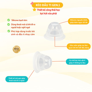 Kéo Đầu Ti Silicone Coniu Giúp Mẹ Cho Con Ti Dễ Dàng Và Thẩm Mĩ( Có Che Tên)