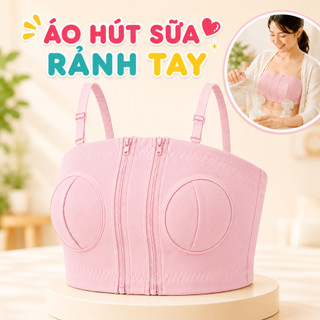 Áo Hút Sữa Rảnh Tay Coniu, Mặc Hút Sữa Cho Mẹ, Có Dây Giữ Bình Hút Sữa, Freesize