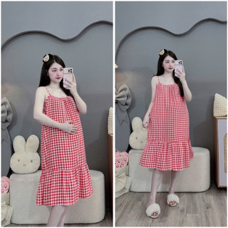 VÁY BẦU LANH HAI DÂY XUỐNG XUÔNG DỄ MẶC MÁT, mịn, xinh