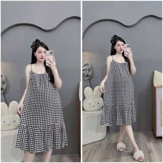 VÁY BẦU LANH HAI DÂY XUỐNG XUÔNG DỄ MẶC MÁT, mịn, xinh