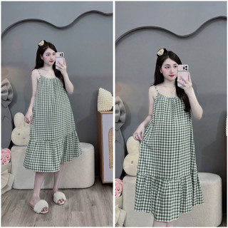 VÁY BẦU LANH HAI DÂY XUỐNG XUÔNG DỄ MẶC MÁT, mịn, xinh