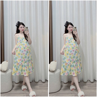VÁY BẦU LANH HAI DÂY XUỐNG XUÔNG DỄ MẶC MÁT, mịn, xinh