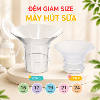 Trợ Phễu Silicone Coniu, Đệm Hạ Size Phễu Size 15-17-19-21-24mm, Hút Sữa Hiệu Quả và Êm Ái (Hộp 01 Chiếc)