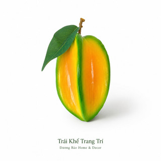 Trái Khế Giả Cao Cấp Trang Trí | Trái Cây Giả Nhựa Foam Giống Thật Decor Quán Cà Phê Khách Sạn
