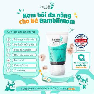 Combo Kem bôi đa năng & Kem chàm sữa BambiiMom 30g – Chăm sóc da khô, chàm sữa, hăm tã, mẩn ngứa