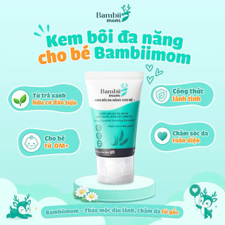 Combo Kem bôi đa năng & Kem chàm sữa BambiiMom 30g – Chăm sóc da khô, chàm sữa, hăm tã, mẩn ngứa