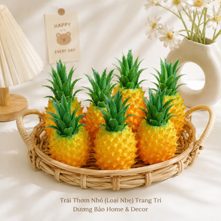 Trái Thơm Giả (loại nhẹ) Cao Cấp Trang Trí | Trái Cây Giả Nhựa Foam Giống Thật Decor Quán Cà Phê Khách Sạn