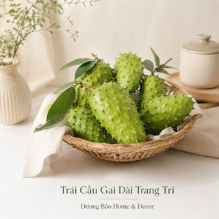 Cầu Gai Dài Lớn Giả Cao Cấp Trang Trí | Trái Cây Giả Nhựa Foam Giống Thật Decor Quán Cà Phê Khách Sạn