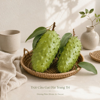 Cầu Gai Dài Lớn Giả Cao Cấp Trang Trí | Trái Cây Giả Nhựa Foam Giống Thật Decor Quán Cà Phê Khách Sạn