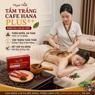 Tắm Trắng Cafe Than Hoạt Tính – Nhả Nắng ,Trắng da, Giảm Mụn– Huyền Hana (24 Gói)