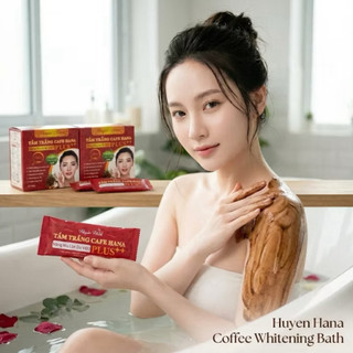 Tắm Trắng Cafe Than Hoạt Tính – Nhả Nắng ,Trắng da, Giảm Mụn– Huyền Hana (24 Gói)