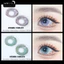 Lens mắt E686 Violet màu tím vân tia light sáng nổi bật, size lớn - brand LUNA EYES