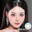 Lens mắt 309 Blue màu xanh mix nhũ vàng, không viền, size nhỏ - thương hiệu LUNA EYES
