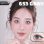 Lens mắt 653 Gray màu xám xanh mix ngôi sao lấp lánh, size nhỏ - thương hiệu LUNA EYES