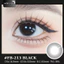 Lens mắt FB-213 Black màu đen chấm sáng hiệu ứng long lanh không giãn tự nhiên, size nhỏ