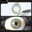 Lens mắt 733 Green màu xanh tây vân đá mắt mèo nổi bật, size lớn - thương hiệu LUNA EYES