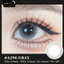 Lens mắt A296 Gray màu xám vân tia, không viền, size nhỏ - thương hiệu LUNA EYES