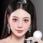 Lens mắt A296 Gray màu xám vân tia, không viền, size nhỏ - thương hiệu LUNA EYES