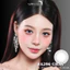 Lens mắt A296 Gray màu xám vân tia, không viền, size nhỏ - thương hiệu LUNA EYES
