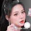 Lens mắt A296 Gray màu xám vân tia, không viền, size nhỏ - thương hiệu LUNA EYES
