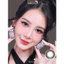 Lens mắt 537 Black màu đen omber không giãn tự nhiên, size nhỏ, thương hiệu LUNA EYES