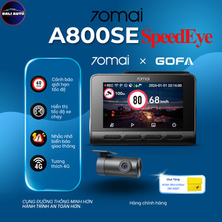 Camera hành trình 4K A800SE SpeedEye - Độ nét 4K, cảnh báo tốc độ giới hạn, cảnh báo biển báo
