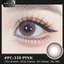 Lens mắt FC-318 Pink màu hồng nhám viền nhạt tự nhiên, size nhỏ - brand LUNA EYES