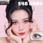 Lens mắt 548 Gray màu xám vân tia ánh vàng không viền tự nhiên, size nhỏ - LUNA EYES brand